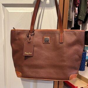 Dooney & Bourke Brown Leather Tote Bag